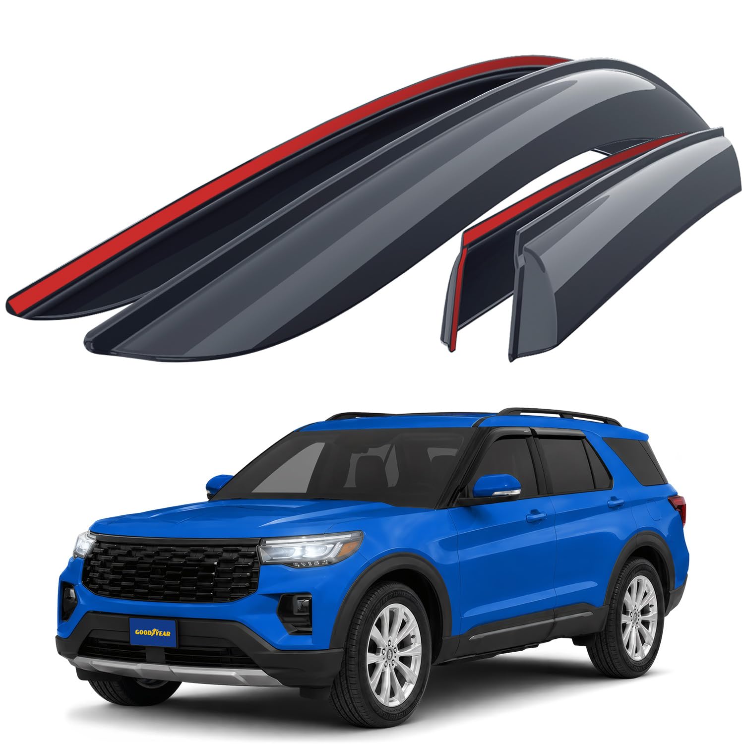 Amazon.com: Goodyear Shatterproof Window Deflectors for Ford